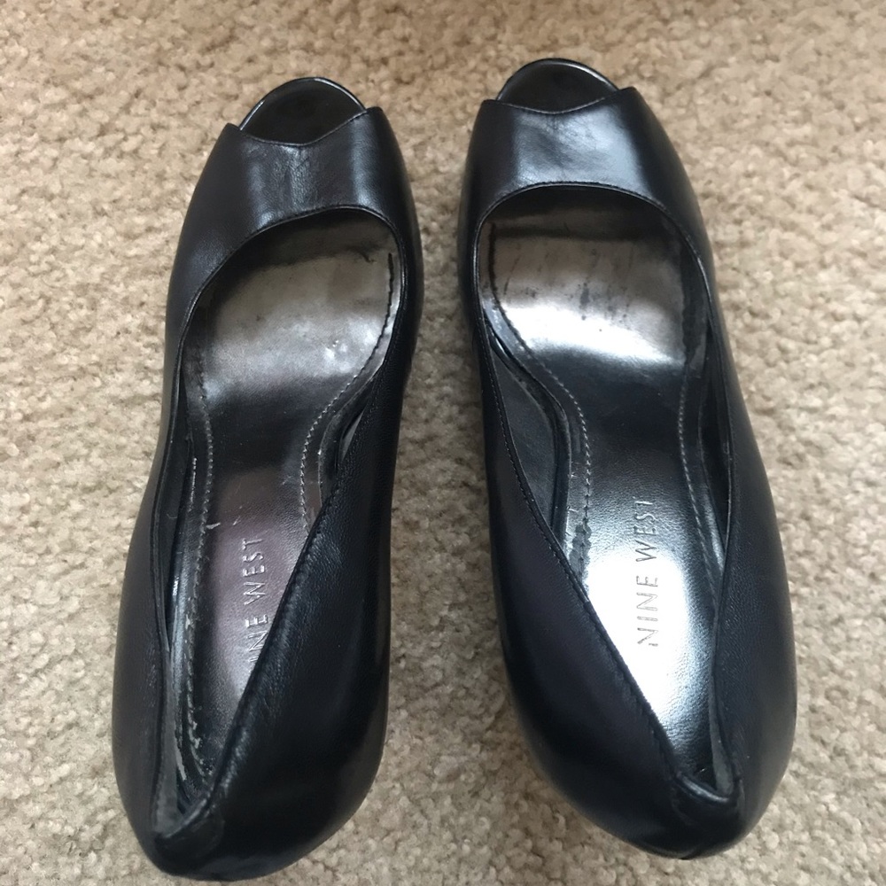 Women Nine West Black Heels Size 7